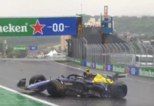 El piloto argentino, que debutó en la Fórmula 1 con Williams esta temporada, tuvo serias dificultades en el circuito de Interlagos, debido a condiciones climáticas adversas e incidentes que culminaron en un abandono durante la carrera.