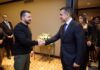 El presidente de Ucrania, Volodímir Zelenski, sostuvo una conversación con su homólogo ecuatoriano, Daniel Noboa, en la que lo felicitó por su reciente reelección y expresó su interés en fortalecer las relaciones bilaterales entre ambos países, incluyendo la posibilidad de avanzar hacia un acuerdo de libre comercio.
