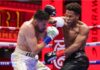El anunciado fin de semana de súper boxeo tuvo su primer acto y Times Square se vistió de gala para recibir a los fanáticos y a las estrellas del cuadrilátero en el evento Fatal Fury, City of Wolves.