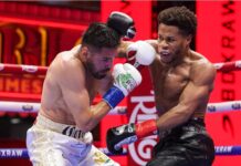 El anunciado fin de semana de súper boxeo tuvo su primer acto y Times Square se vistió de gala para recibir a los fanáticos y a las estrellas del cuadrilátero en el evento Fatal Fury, City of Wolves.