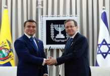 Como parte de su gira internacional, el presidente de Ecuador, Daniel Noboa, sostuvo este domingo 4 de mayo una reunión oficial con su homólogo israelí, Isaac Herzog.