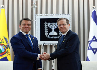 Como parte de su gira internacional, el presidente de Ecuador, Daniel Noboa, sostuvo este domingo 4 de mayo una reunión oficial con su homólogo israelí, Isaac Herzog.