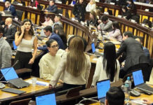 La Asamblea Nacional aprobó este lunes la controvertida Ley Orgánica de Inteligencia con 77 votos, el mínimo requerido para su aprobación. La normativa impulsada por el bloque oficialista de Acción Democrática Nacional (ADN) generó divisiones internas y tensiones políticas durante su votación en el Pleno.