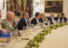 La delegación de Ecuador mantuvo un diálogo con el sector empresarial en Sevilla, en la región andaluza de España, este 28 de junio de 2025. La agenda en este país arrancó con la reunión entre Daniel Noboa, presidente de Ecuador, Antonio Pulido Gutierrez, presidente de Fundación Cajasol, y con potenciales inversionistas.