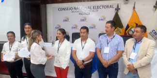 En un proceso democrático que marca el inicio de una nueva etapa política para la provincia, este martes se realizó la elección de los representantes de los GADs parroquiales ante la Cámara Provincial de Pastaza para el periodo 2025–2027. La jornada se llevó a cabo a través del Colegio Electoral, con el aval de la Delegación del Consejo Nacional Electoral (CNE).