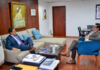 En una gestión orientada al fortalecimiento institucional y la mejora de la calidad educativa, el rector de la Universidad Nacional de Chimborazo (Unach), Nicolay Samaniego, mantuvo una reunión de trabajo con el presidente del Consejo de Educación Superior (CES), Pablo Beltrán, este 5 de junio del 2025.