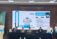 La mañana del 6 de junio, en el auditorio Sky de la Universidad Nacional de Chimborazo (UNACH), se desarrolló la rueda de prensa oficial para anunciar el lanzamiento de la tercera edición de la carrera pedestre “Unach en Familia” 2025, que se realizará el domingo 29 de junio, una iniciativa deportiva y recreativa que este año se enmarca en la celebración por los 30 años de vida institucional de la universidad.