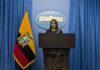 En una rueda de prensa ofrecida desde el Palacio de Carondelet, la portavoz del Gobierno ecuatoriano, Carolina Jaramillo, presentó tres importantes anuncios sobre las acciones que emprenderá la administración del presidente Daniel Noboa en materia energética, fiscal y de transparencia institucional. Garantía de energía ante el estiaje.