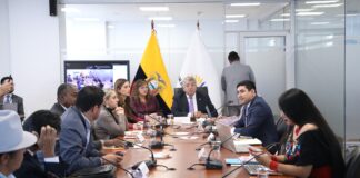 La Comisión del Derecho al Trabajo y la Seguridad Social, liderada por el legislador Ecknner Recalde, conoció este miércoles las observaciones formuladas por el presidente de la República, Daniel Noboa Azín, al Proyecto de Ley Orgánica Reformatoria al Código del Trabajo para Dignificar el Trabajo del Hogar.