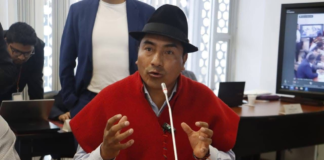 La Confederación de Nacionalidades Indígenas del Ecuador (CONAIE), liderada por su presidente Leonidas Iza, participó este martes 8 de julio, en la Comisión de Derechos Colectivos, Comunitarios y la Interculturalidad de la Asamblea Nacional, en el marco del análisis del proyecto de Ley de Consulta Previa, Libre e Informada (CPLI).