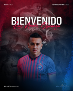 Centro Deportivo Olmedo confirmó este 15 de julio, el regreso de Luis Andrés Chicaiza, uno de los futbolistas más talentosos que vistió la camiseta del “Ciclón” en la última década.