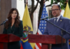 Kristi Noem es titular de la Secretaría de Seguridad Nacional del Gobierno de Donald Trump y mantuvo un diálogo con el presidente ecuatoriano Daniel Noboa, en el Palacio de Carondelet, en Quito.