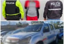 En Riobamba se llevó a cabo un operativo que culminó con la aprehensión en flagrancia de un antisocial, vinculado al robo de un vehículo oficial del Municipio. La intervención se desarrolló el 10 de agosto de 2025, en el marco de las acciones sostenidas que lidera la Policía Nacional contra estructuras criminales que amenazan la seguridad y los bienes públicos.