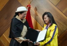 En sesión de concejo, la Municipalidad de Ambato entregó reconocimientos al mérito deportivo a dos mujeres que han dejado huella en el deporte local e internacional: la doctora Lupe Susana Altamirano Córdoba, conocida como ‘la zurda de oro’, y la ingeniera Paola Monserrath Ramos, destacada tenista ambateña.