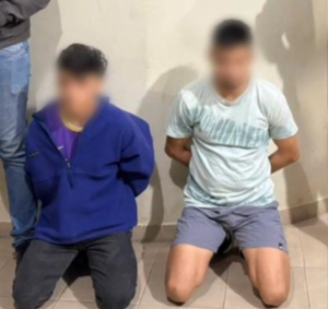 Dos aprehendidos en Caluma por tenencia ilegal de armas y tráfico de drogas