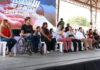 El presidente Daniel Noboa cumple su agenda en Durán, en la provincia del Guayas, este 5 de agosto de 2025. Cuidadoras y cuidadores de personas con discapacidad, adultos mayores y quienes reciben el bono Joaquín Gallegos Lara recibieron un reconocimiento por parte del Gobierno.