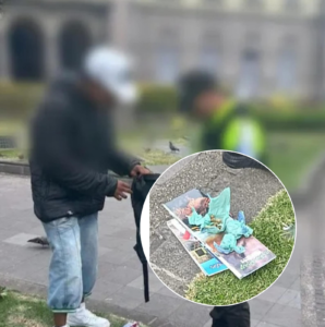 Un operativo realizado en las calles céntricas de Riobamba terminó con la aprehensión de un hombre que presuntamente cargaba varias fundas de marihuana. La escena ocurrió a pocos metros del parque Sucre, uno de los espacios más concurridos por estudiantes, familias y turistas.