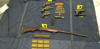 Aprehendido y armas de fuego incautadas en San Miguel de Bolívar