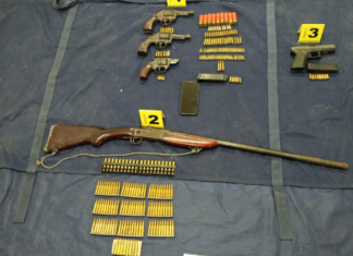 Aprehendido y armas de fuego incautadas en San Miguel de Bolívar