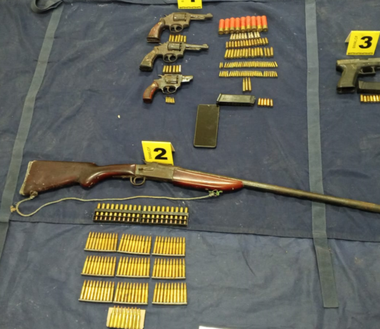Aprehendido y armas de fuego incautadas en San Miguel de Bolívar