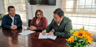 La Dirección Distrital del Ministerio de Agricultura, Ganadería y Pesca (MAGP) de Chimborazo y el Gobierno Autónomo Descentralizado Parroquial de Cañi firmaron un Convenio de Cooperación Interinstitucional con el objetivo de impulsar proyectos en beneficio de los pequeños y medianos productores de la parroquia.