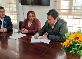La Dirección Distrital del Ministerio de Agricultura, Ganadería y Pesca (MAGP) de Chimborazo y el Gobierno Autónomo Descentralizado Parroquial de Cañi firmaron un Convenio de Cooperación Interinstitucional con el objetivo de impulsar proyectos en beneficio de los pequeños y medianos productores de la parroquia.