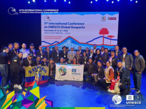 Con un acto cultural celebrado en el Museo Nacional Ferroviario Pablo Neruda, en Temuco, Chile, se inauguró oficialmente la 11.ª Conferencia Mundial de Geoparques UNESCO, encuentro que reúne a representantes de 232 geoparques de todo el mundo para intercambiar experiencias en torno a la conservación, la investigación y el desarrollo sostenible.