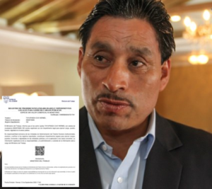 El prefecto de Chimborazo, Hermel Tayupanda, recibió el 11 de septiembre de 2025, un certificado oficial emitido por el Ministerio del Trabajo que confirma que no tiene inhabilidades ni impedimentos legales para ejercer cargos en el sector público.