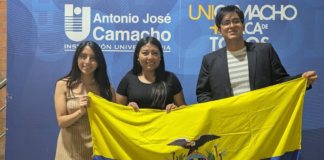 Un equipo de la Escuela Superior Politécnica de Chimborazo (ESPOCH) se alzó con el primer lugar en la convocatoria internacional IEEE TECH4GOOD, un programa impulsado por el Instituto de Ingenieros Eléctricos y Electrónicos (IEEE) que respalda proyectos tecnológicos destinados a resolver problemas locales vinculados al desarrollo sostenible.
