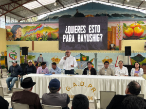 El pasado domingo 31 de agosto, en la parroquia San Antonio de Bayushig del cantón Penipe, se presentó oficialmente el proyecto “Parque de la Familia Bayushig”, una obra que busca convertirse en un nuevo espacio de recreación para la comunidad, pero que ha generado reacciones encontradas entre los habitantes.