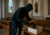 Personal policial atendió un presunto robo registrado en el sector de Las Minas de la parroquia San Luis, en Riobamba. Según se constató en el sitio, las puertas de la bodega de la iglesia evangélica presentaban forjaduras.