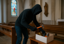 Personal policial atendió un presunto robo registrado en el sector de Las Minas de la parroquia San Luis, en Riobamba. Según se constató en el sitio, las puertas de la bodega de la iglesia evangélica presentaban forjaduras.