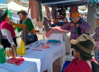 Emprendedoras de la provincia de Chimborazo que recibieron el Crédito de Desarrollo Humano (CDH) tuvieron la oportunidad de promocionar y comercializar sus productos durante la Feria Emprende, organizada por el Ministerio de Desarrollo Humano, el pasado viernes 29 de agosto en la Plaza Alfaro de Riobamba.
