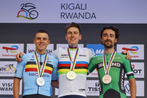 La Locomotora del Carchi, que venía de mostrar buenas sensaciones con su tercer puesto en el Tour de Luxemburgo, estuvo en el pelotón de punta durante gran parte de la prueba.