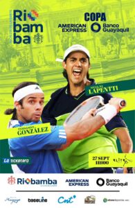 Se acerca la hora del duelo tenístico más importante que la ciudad de Riobamba haya tenido, Nicolás Lapentti de Ecuador y Fernando González de Chile, se enfrentarán este sábado 27 de septiembre a las 11h00 en el Club de Tenis Riobamba donde funciona la Elite Tenis Academy.