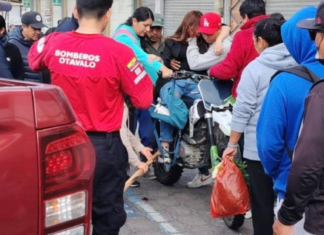 En el undécimo día del paro nacional convocado por la Conaie, una nueva víctima se registró en Otavalo. La mañana de este jueves 2 de octubre, María de la Paz Garcés, abogada de 24 años y funcionaria del Municipio local, sufrió una grave lesión en su pie derecho tras ser alcanzada por una varilla metálica lanzada por un manifestante.